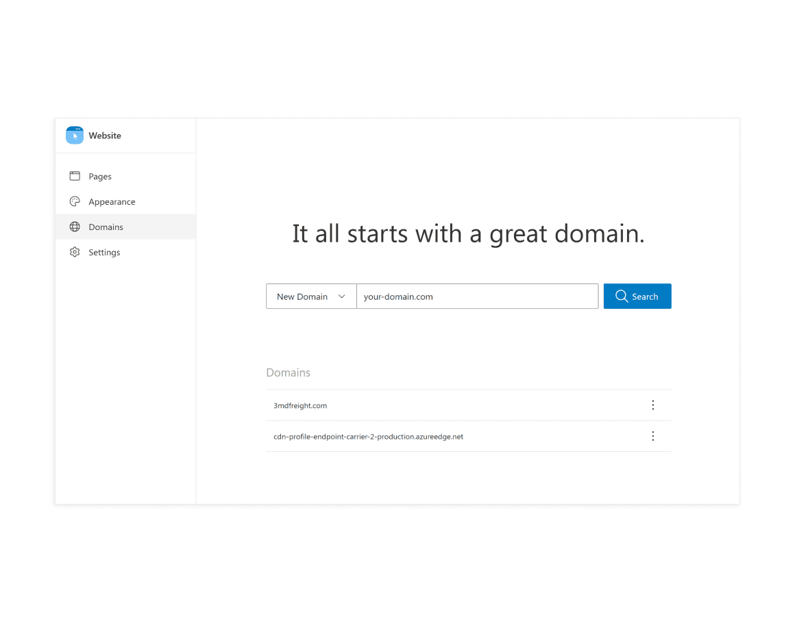Trucking website builder